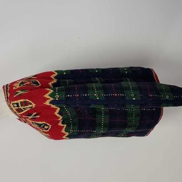 VINTAGE 80s Ashley Hand Knitted Ramie/ Cotton Winter Christmas Sweater EUC - Picture 2 of 12